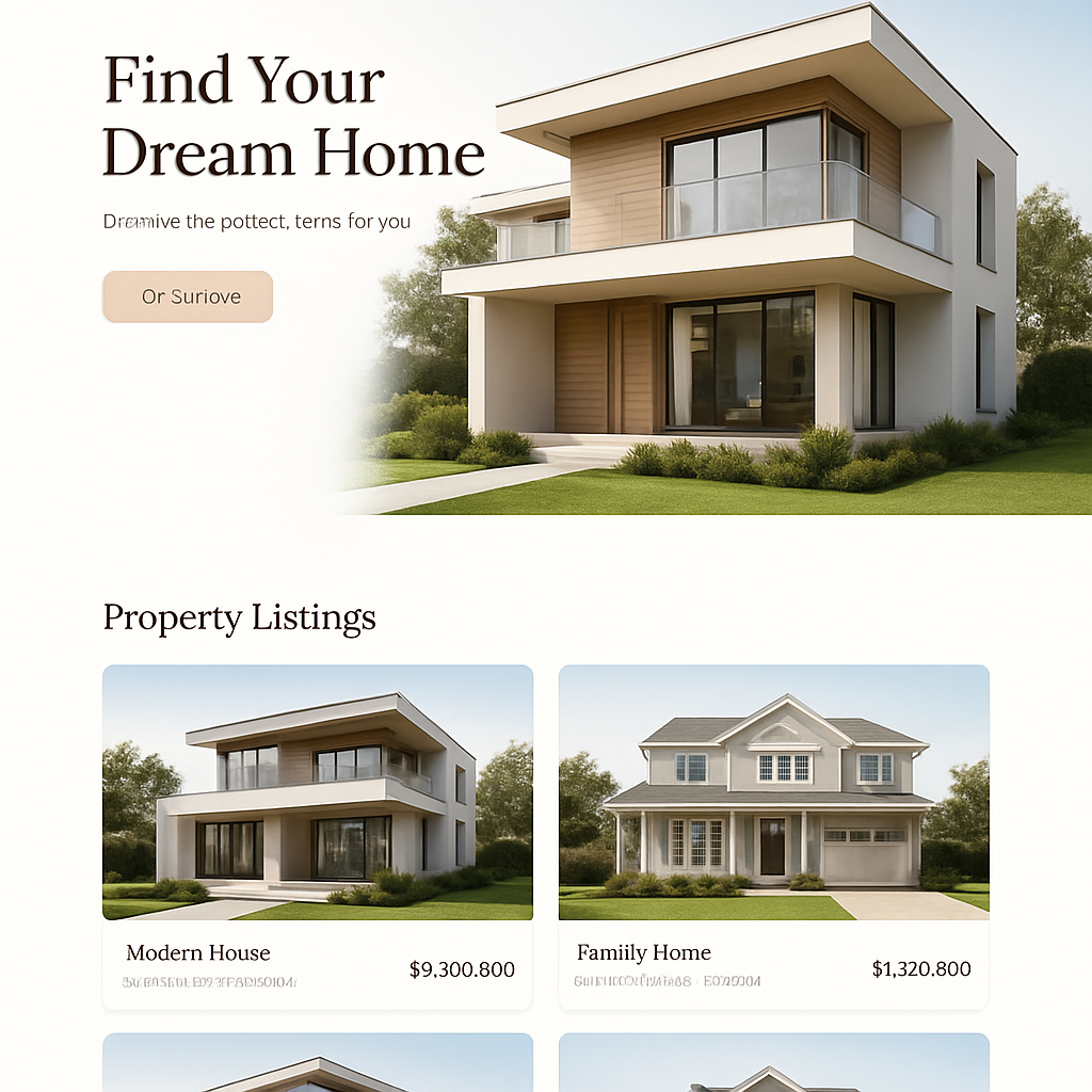 Ejemplo de web para Inmobiliarias